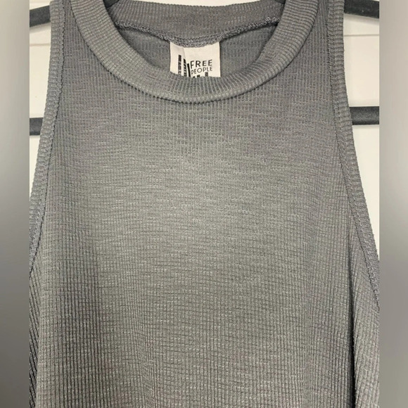Free People Long Beach Tank in Grey - Picture 5 of 8